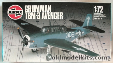 Airfix 1/72 Grumman TBM-3 Avenger -  CV36 USS Antietam / CV17 USS Bunker Hill, 903033 plastic model kit